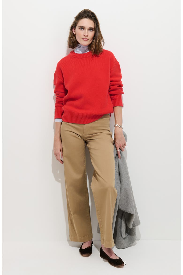 Nottinghill Wool Sweater, Alternate, color, BRIGHT RED