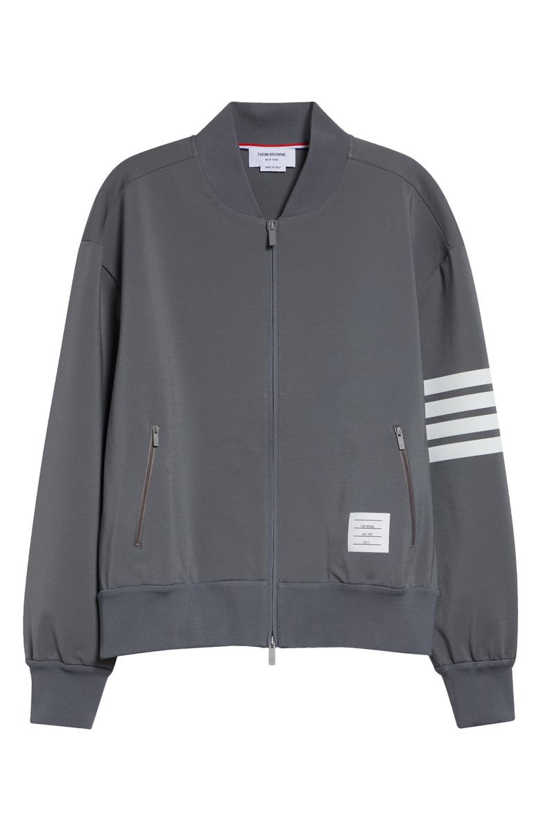 Thom Browne 4-Bar Tech Bomber, Main, color, Medium Grey