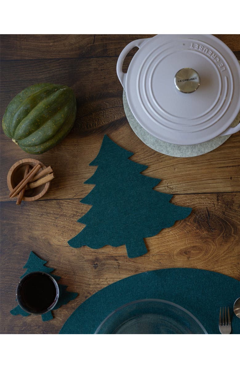 Graf Lantz Merino Wool Fir Tree Trivet, Alternate, color, Kombu