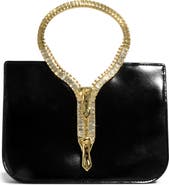 Alexis Bittar Zipper Leather Top Handle Clutch