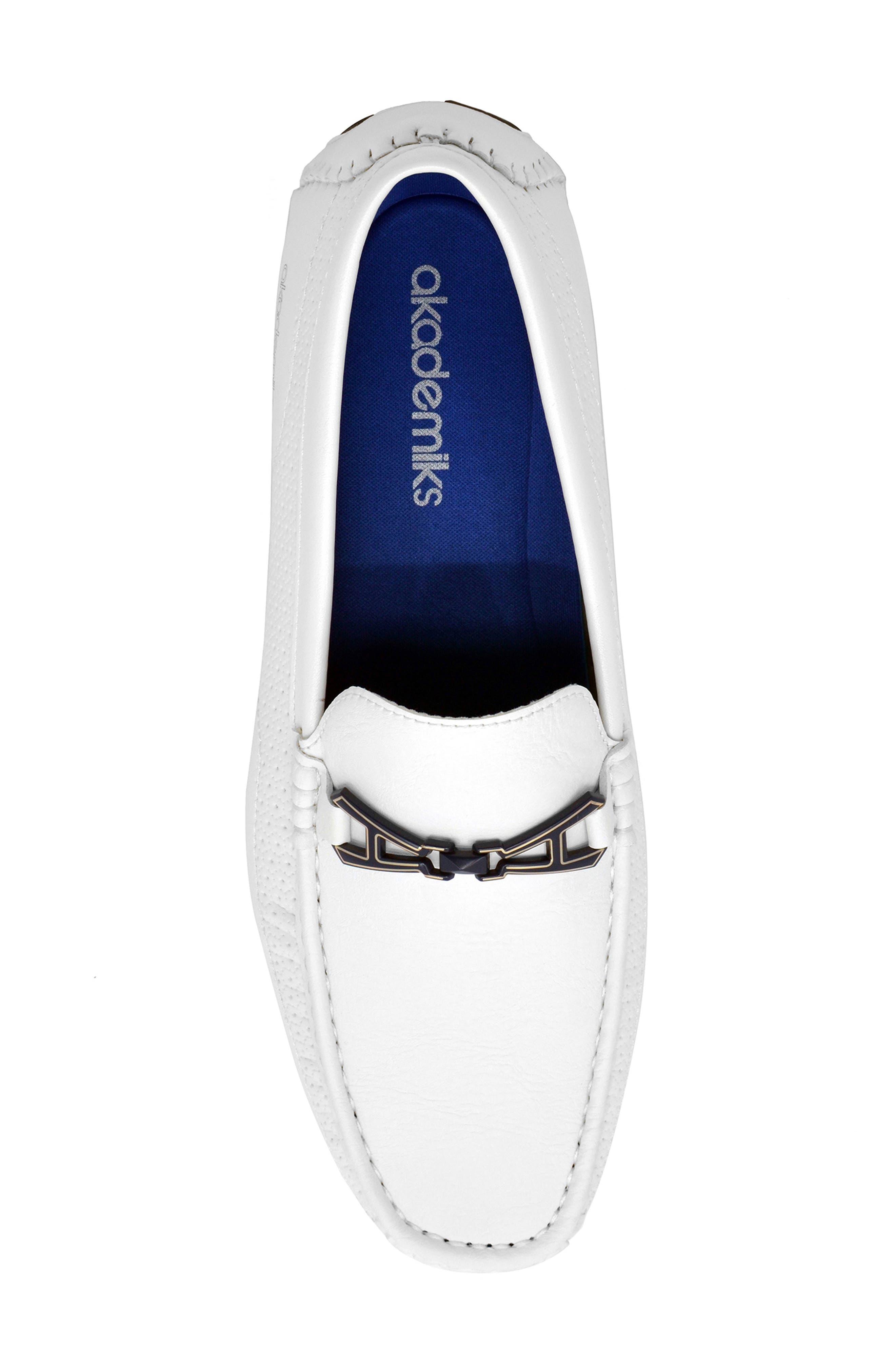 Tabor Bit Driving Loafer, Alternate, color, WHITE