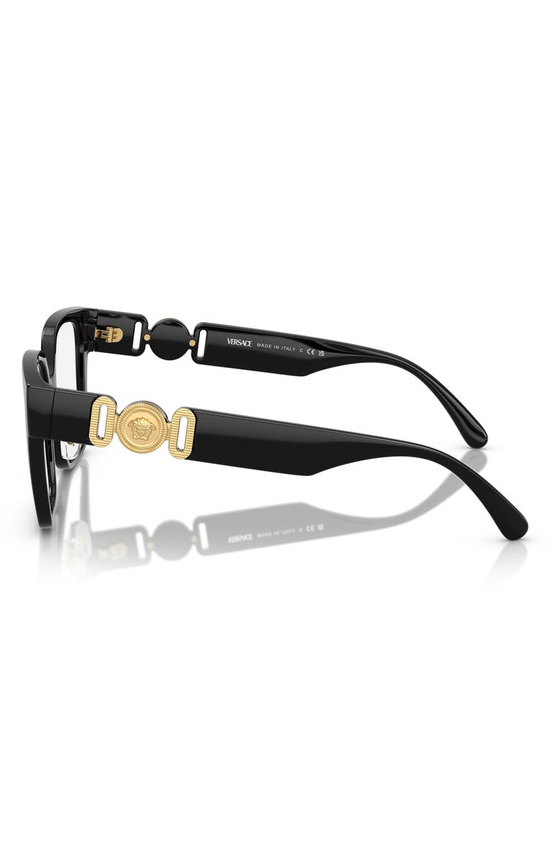 Versace 54mm Square Optical Glasses, Alternate, color, 