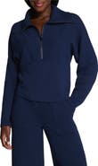 SPANX® AirEssentials French Rib Quarter Zip Pullover