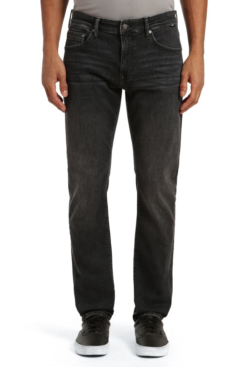 Zach Straight Leg Jeans, Main, color, DARK SMOKE ORGANIC MOVE