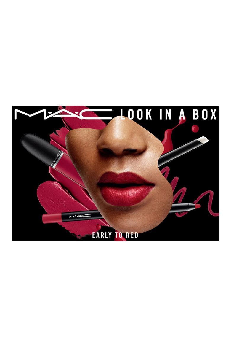 MAC Look in a Box Early to Red Lip Kit (Nordstrom Exclusive), Alternate, color, NO COLOR