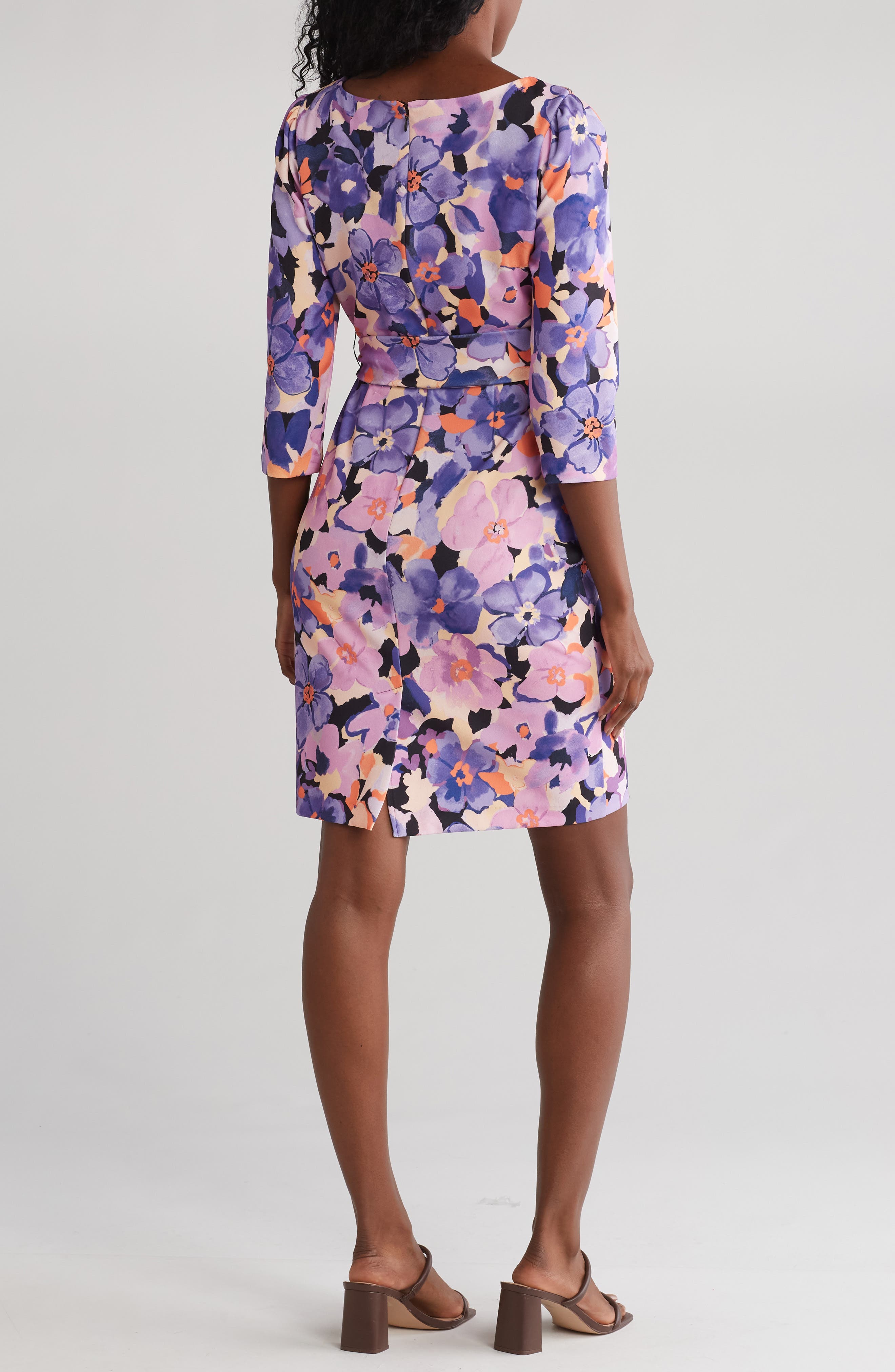 Tahari ASL Side Tie Sheath Dress (Women) | Nordstromrack