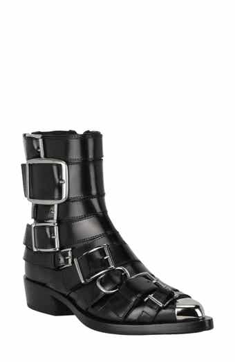McQueen Strappy Punk Ankle Bootie