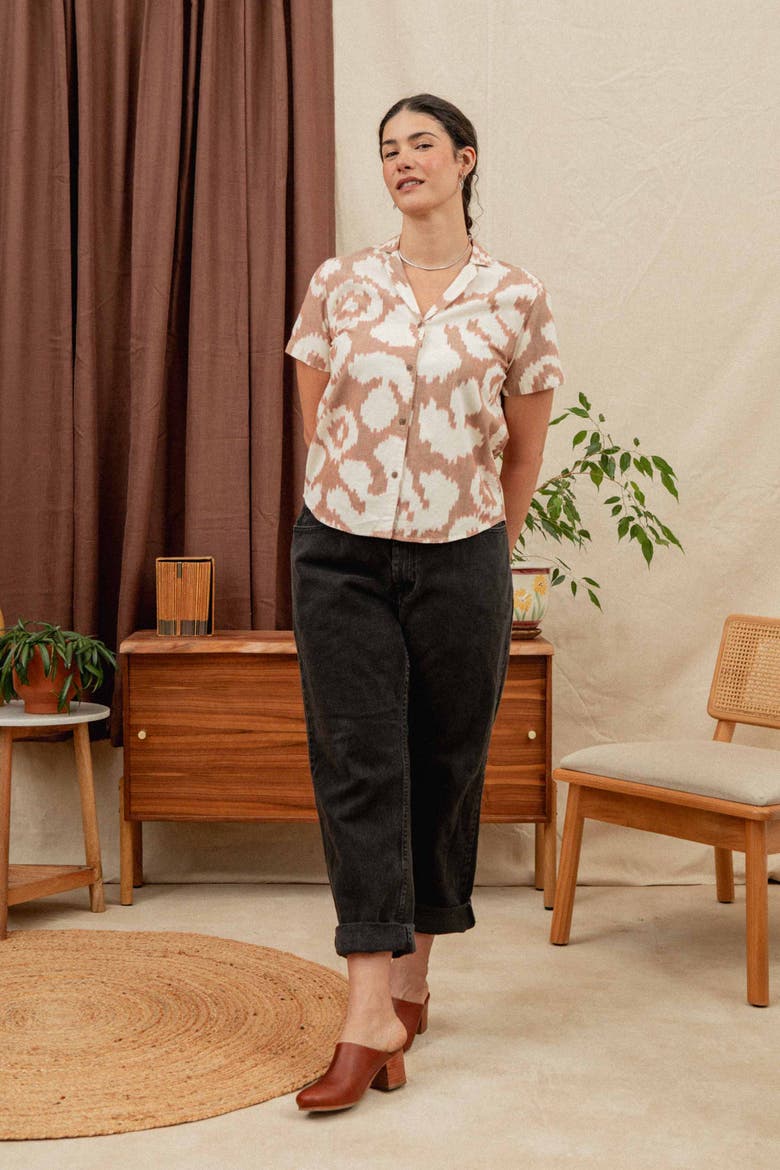 Wren Shirt, Alternate, color, Pop Leaf