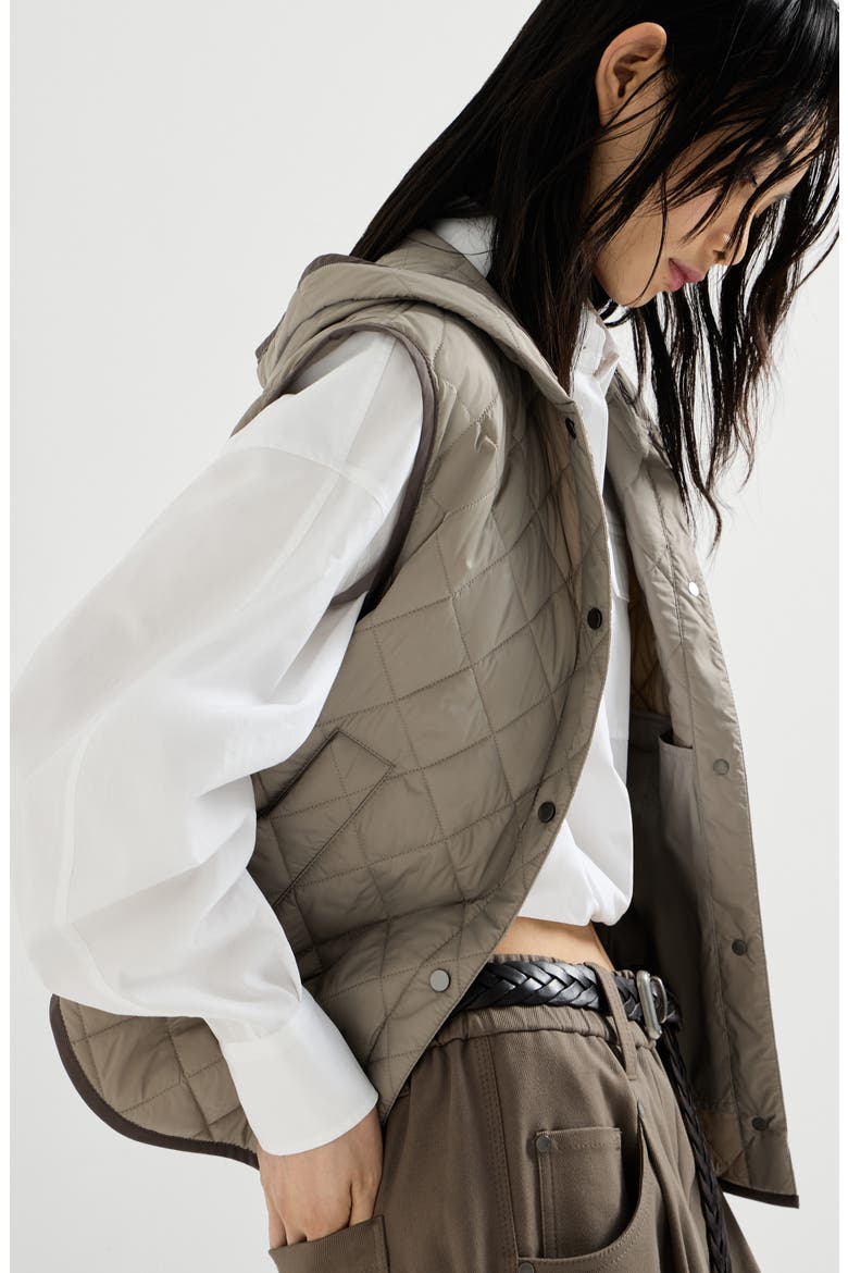 Vest with Thermore® padding, Alternate, color, Light Brown