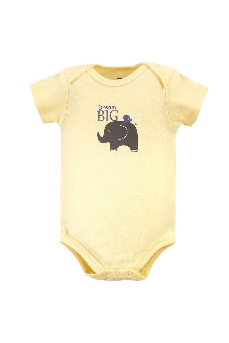 Cotton Bodysuits 7-Pack, Alternate, color, Safari