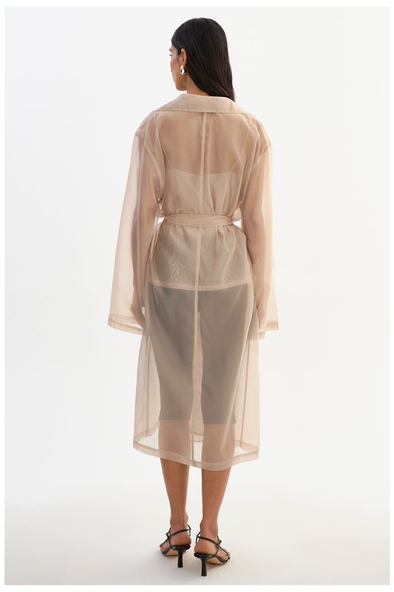 Talise | Long Sheer Coat, Alternate, color, Beige