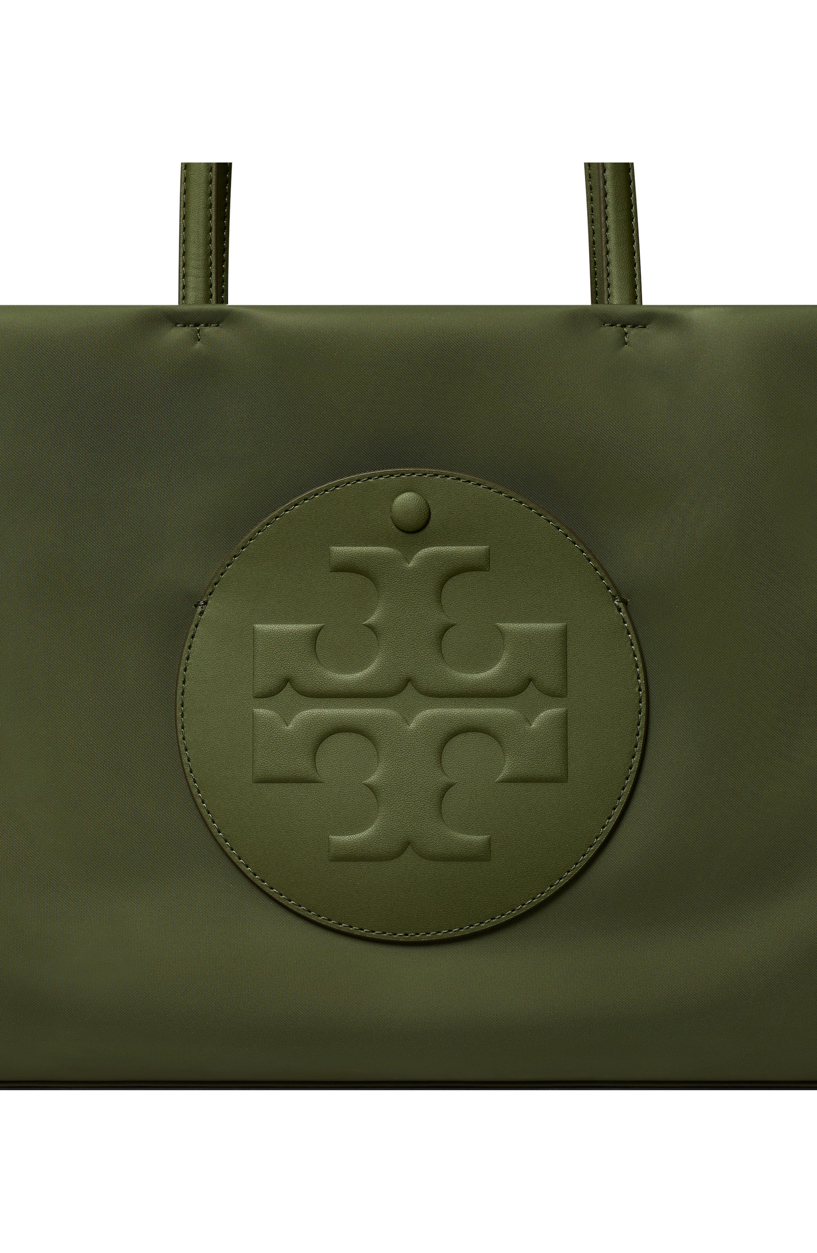Tory Burch Ella Small Tote, Alternate, color, Olive Green