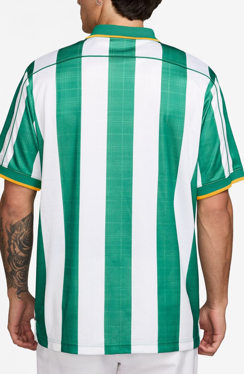 Nike Stripe Short Sleeve Polo, Alternate, color, Malachite/ University Gold