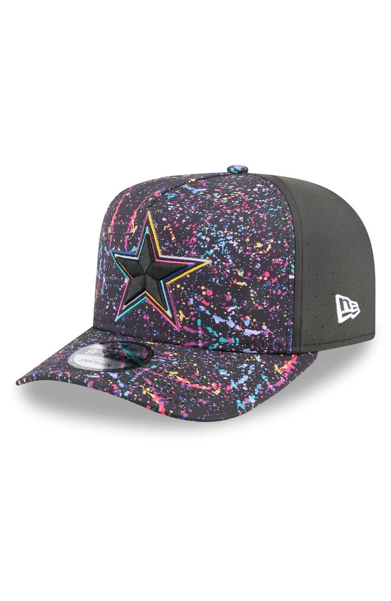 New Era Men's New Era Black Dallas Cowboys 2025 NFL Crucial Catch A-Frame 9FIFTY Snapback Hat, Alternate, color, Black