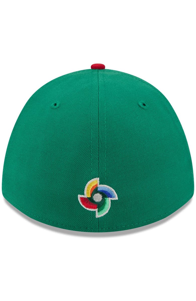 New Era Men's New Era  Green/Red Mexico Baseball 2026 World Baseball Classic M-Crown 39THIRTY Flex Hat, Alternate, color, Green
