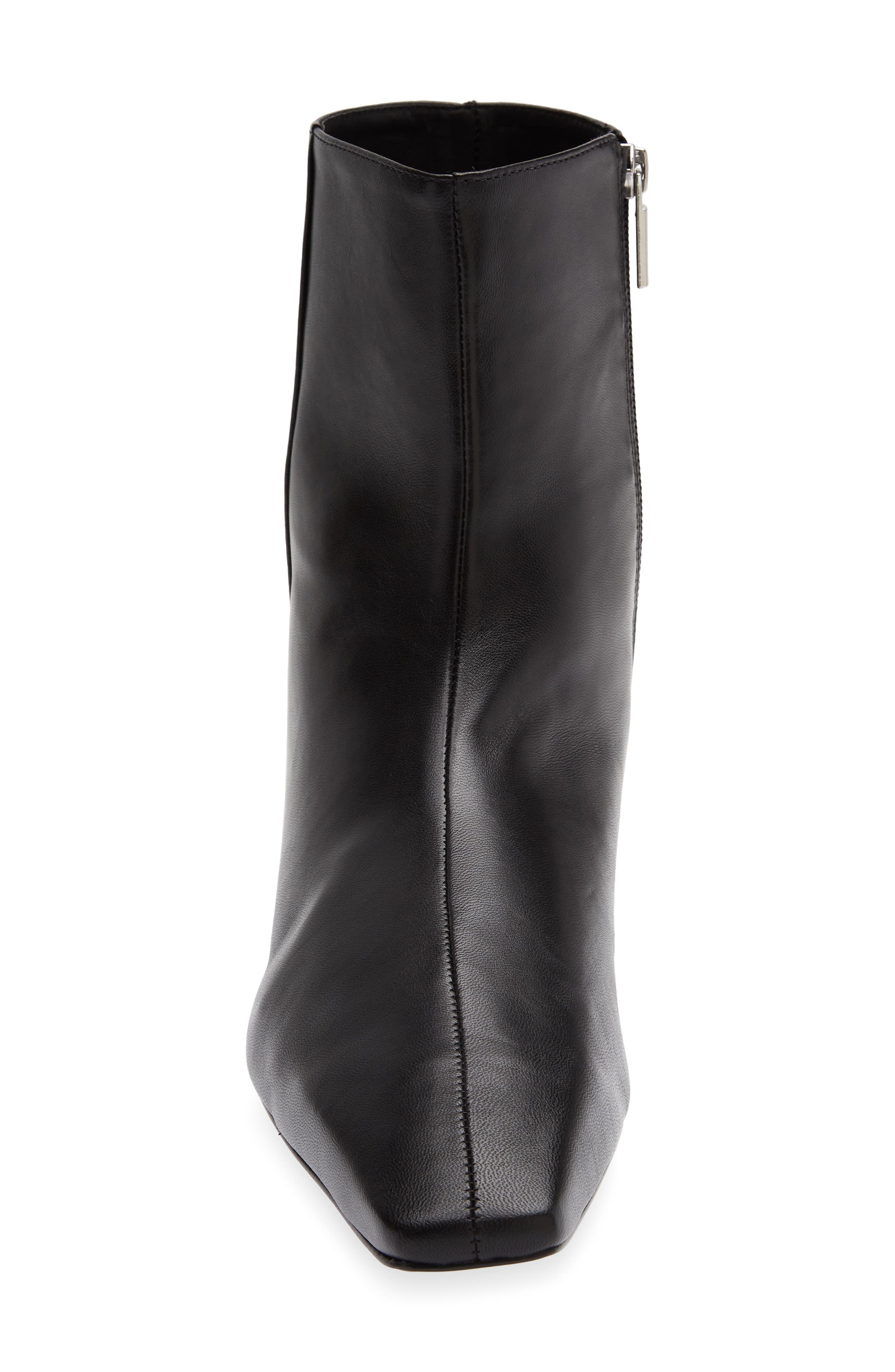 Remy Leather Flat Ankle Bootie, Alternate, color, BLACK LEATHER