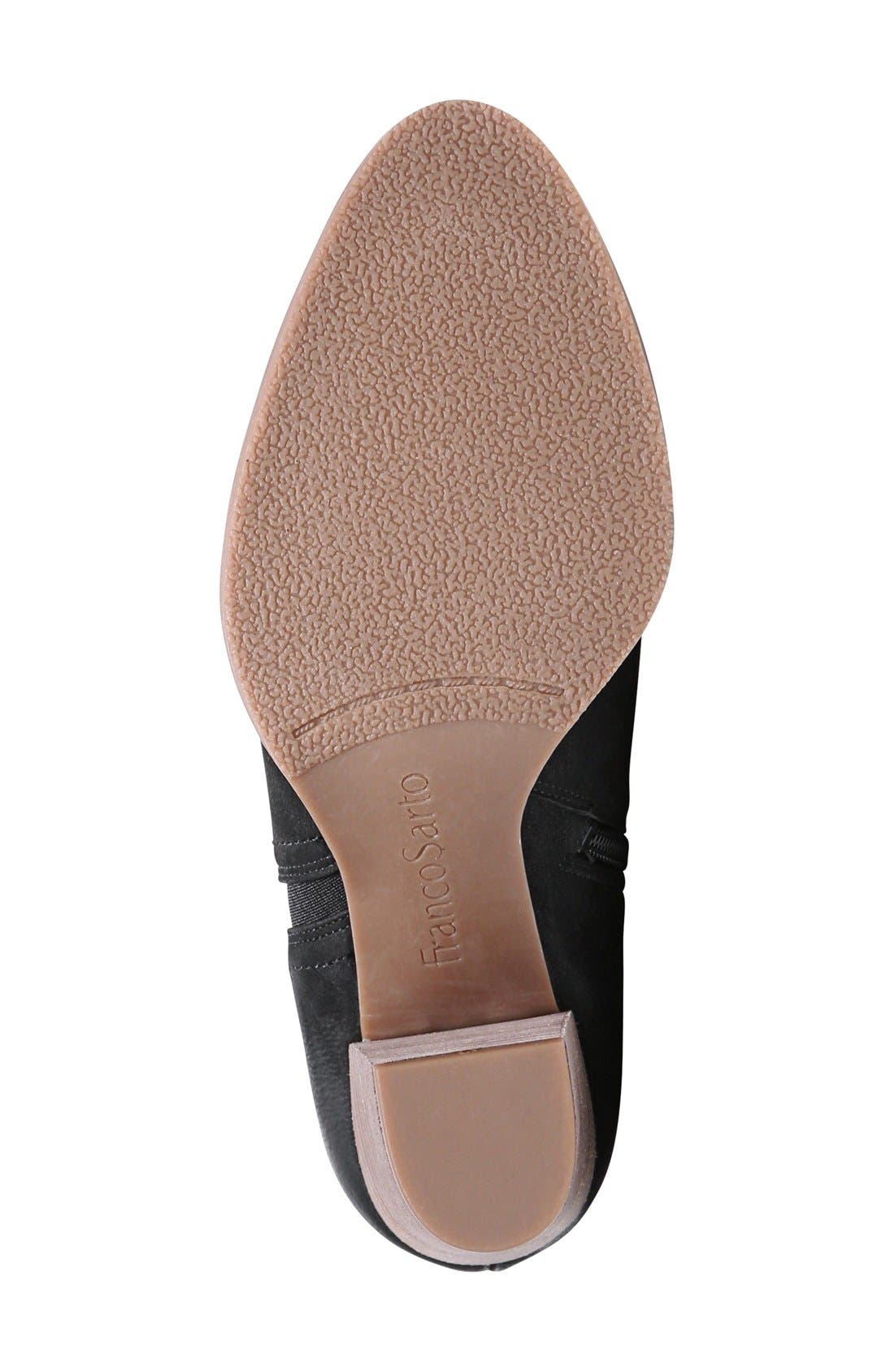 'Dipali' Block Heel Bootie, Alternate, color, BLACK LEATHER
