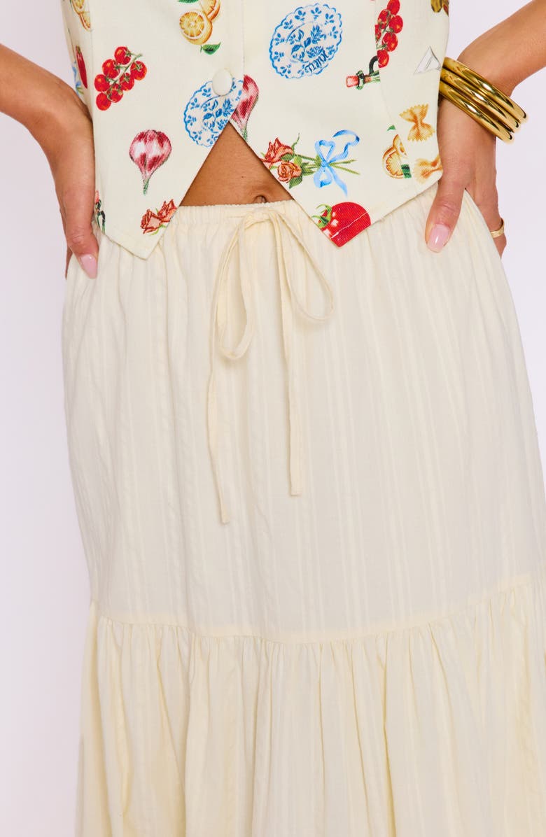 VICI Collection Lily Tiered Maxi Skirt, Alternate, color, Butter