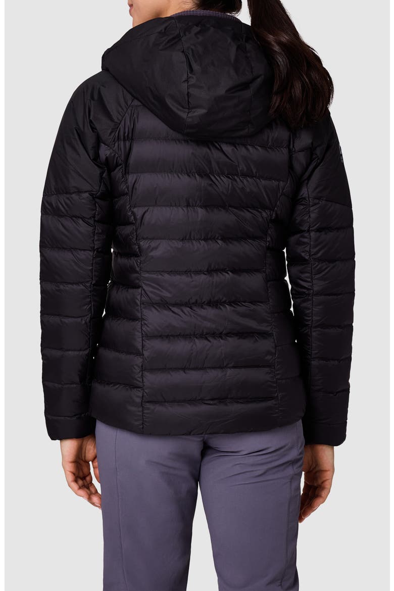 Helium Down Hoodie, Alternate, color, BLACK