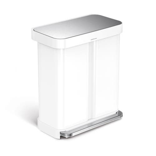 SIMPLEHUMAN SIMPLEHUMAN 58L RECYCLER RECTANGULAR STEP CAN 