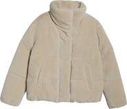 Zella Faux Shearling Puffer Jacket