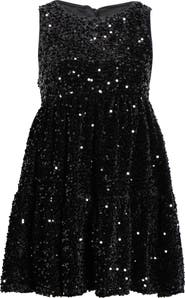 All in Favor Sequin Tiered Minidress