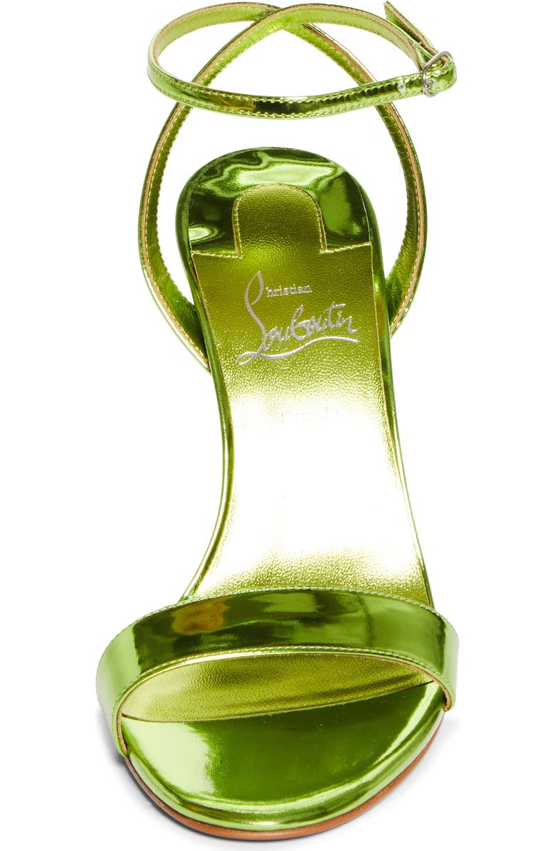 Christian Louboutin Miss Z Ankle Strap Sandal, Alternate, color, Kiwi/ Lin Kiwi
