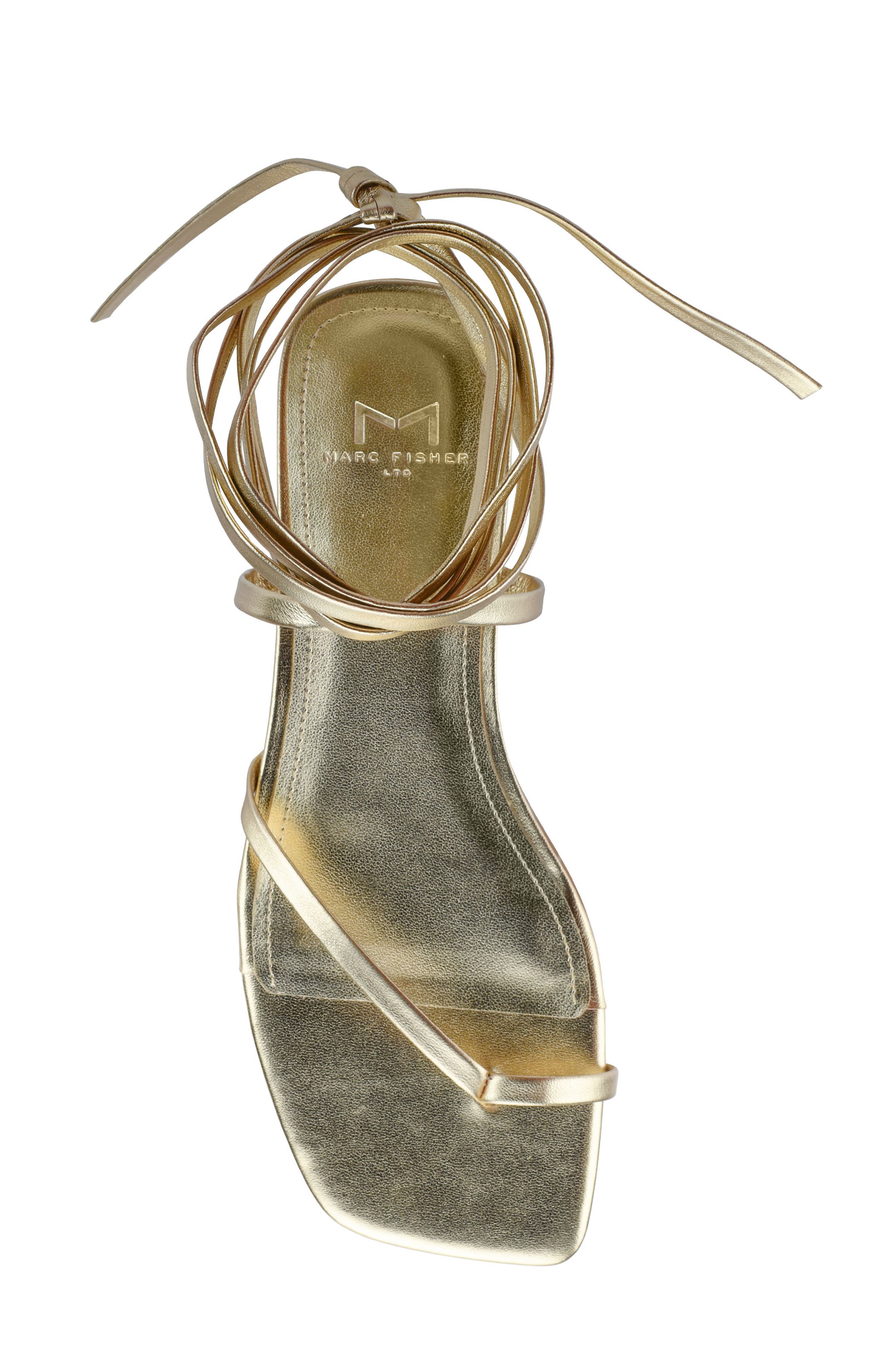 Mireya Ankle Strap Sandal, Alternate, color, GOLD 01