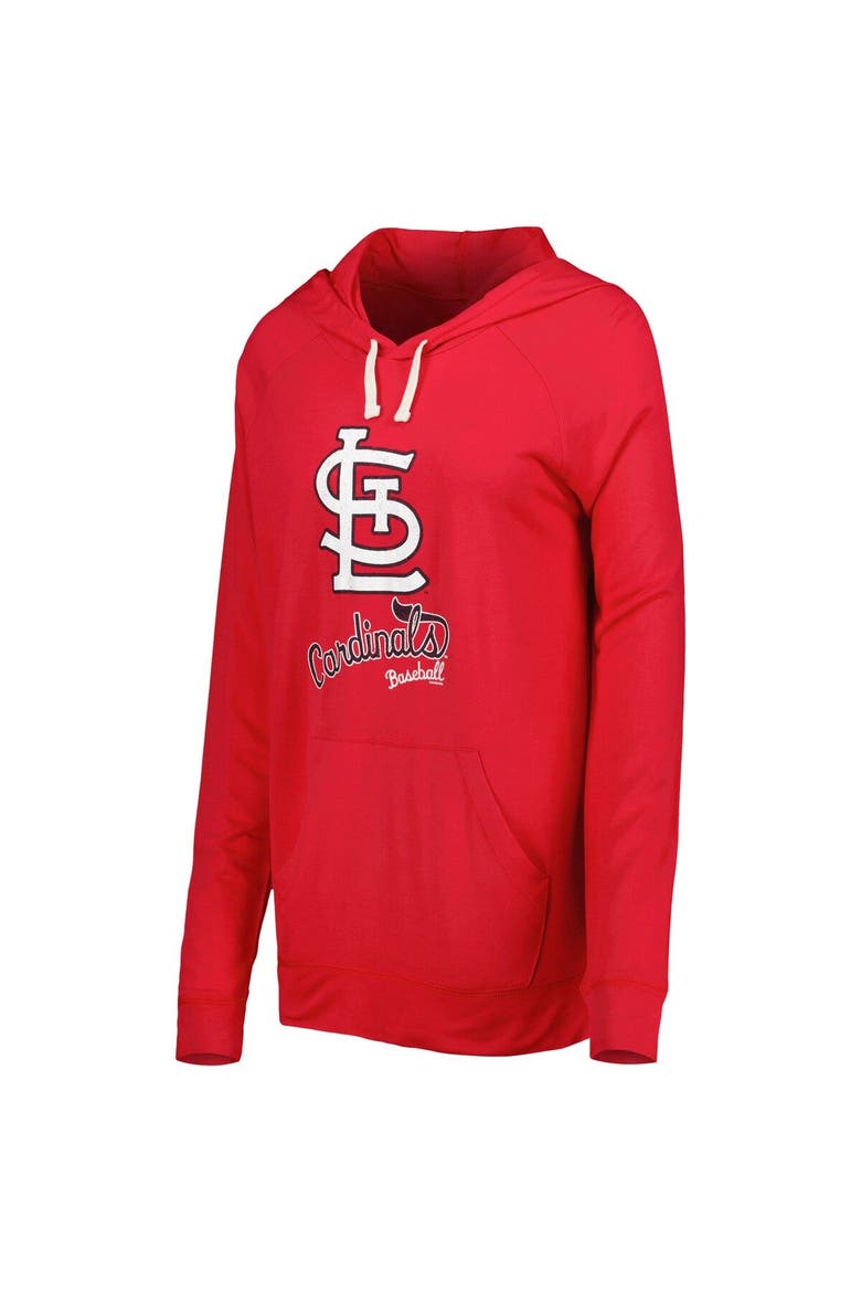 Women's Touch Red St. Louis Cardinals Pre-Game Raglan Pullover Hoodie, Alternate, color, Red