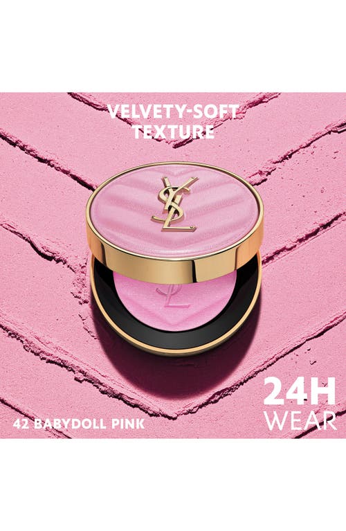 Saint Laurent Yves Make Me Blush Bold Blurring Powder Blush In 42 Babydoll Pink