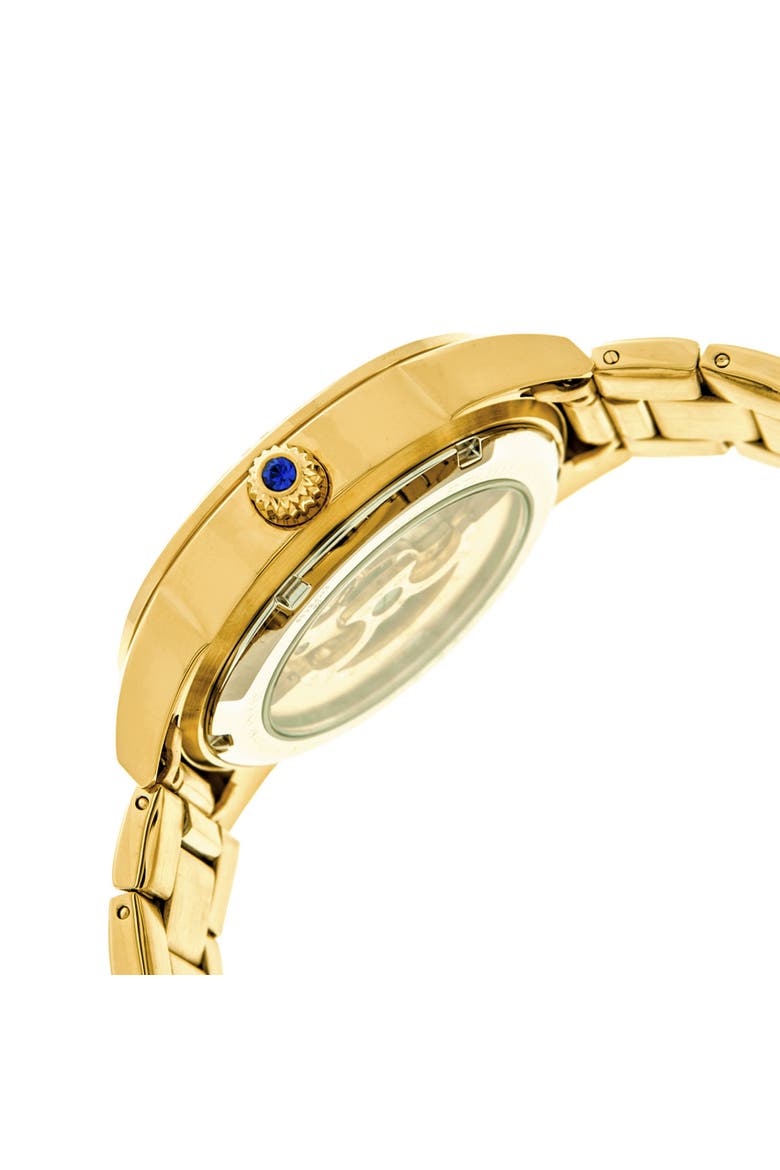 Godiva Automatic MOP Bracelet Watch, Alternate, color, Gold