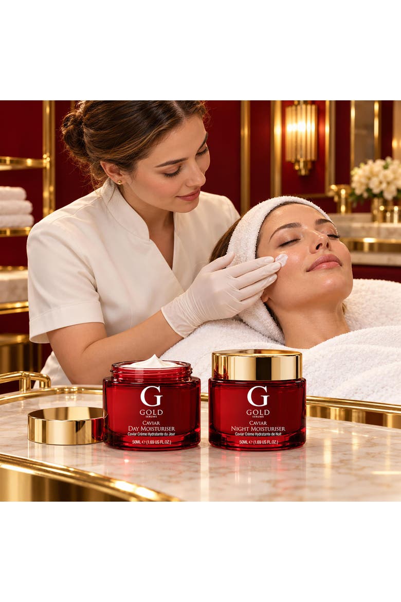 GOLD SERUMS Anti-aging Caviar Day And Night Hydrating Treatment Set ...