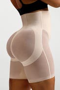 Shapellx Mesh Smooth Tummy Control Butt-Lifting Shorts