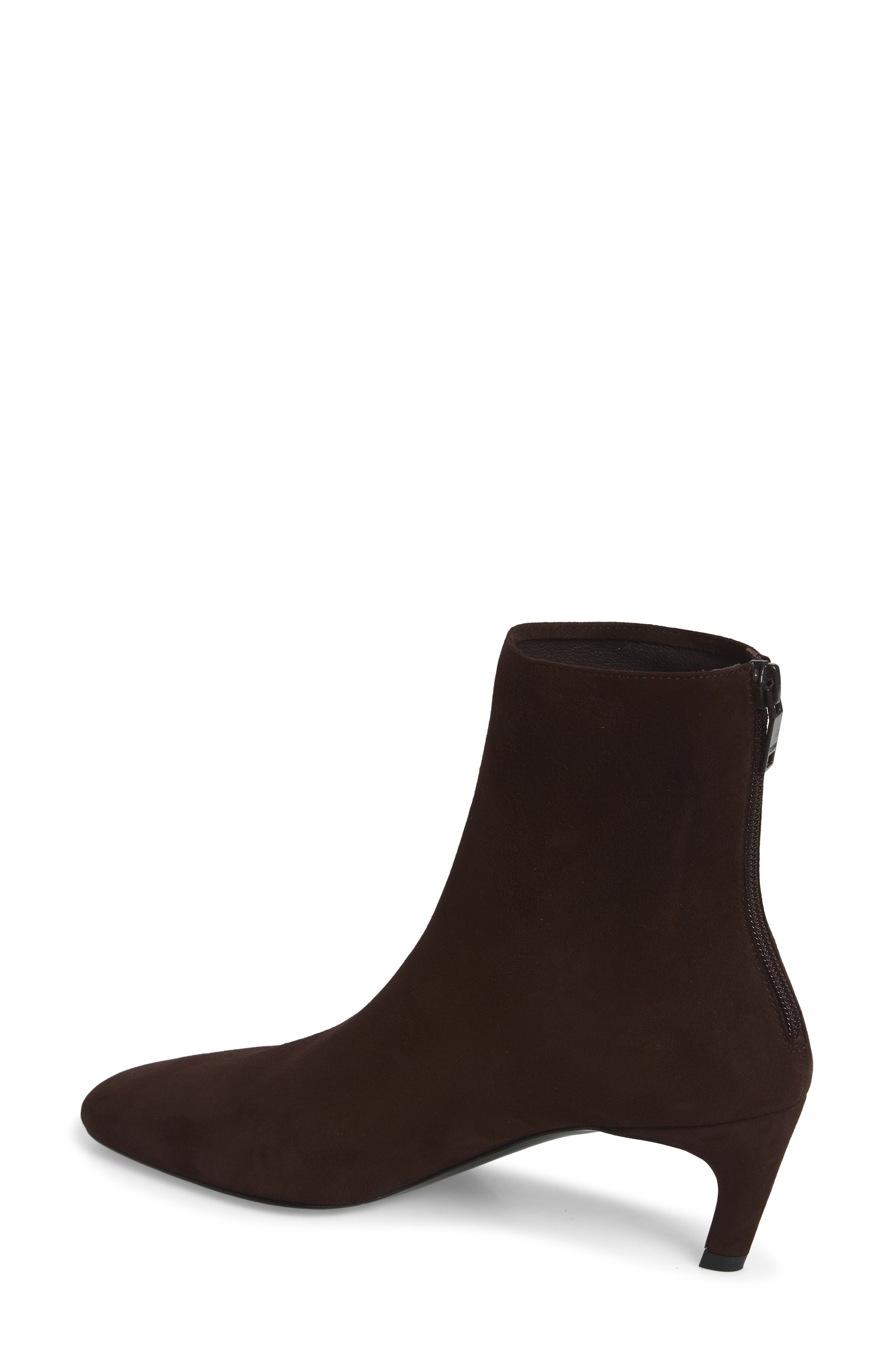 Suede Ankle Bootie, Alternate, color, BROWN