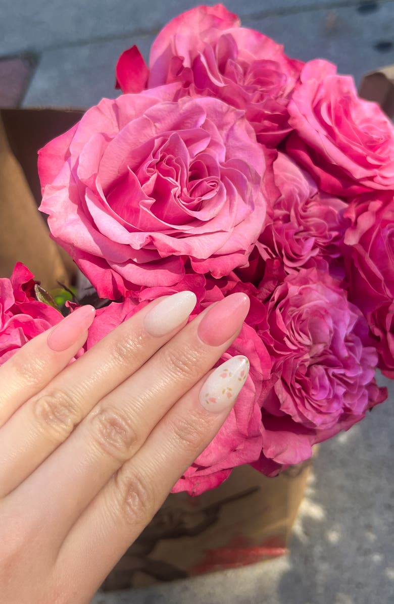 heyhae Hey, Love Me Love Me Not Sun-Cured Gel Nail Strips, Alternate, color, Pink White