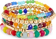 NORDSTROM RACK Set of 5 Mixed Bead Bracelets