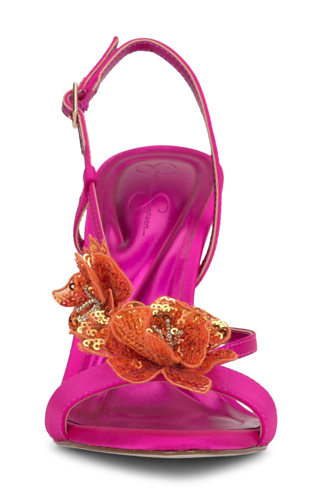Nivory Half d'Orsay Sandal, Alternate, color, BRIGHT FUCHSIA