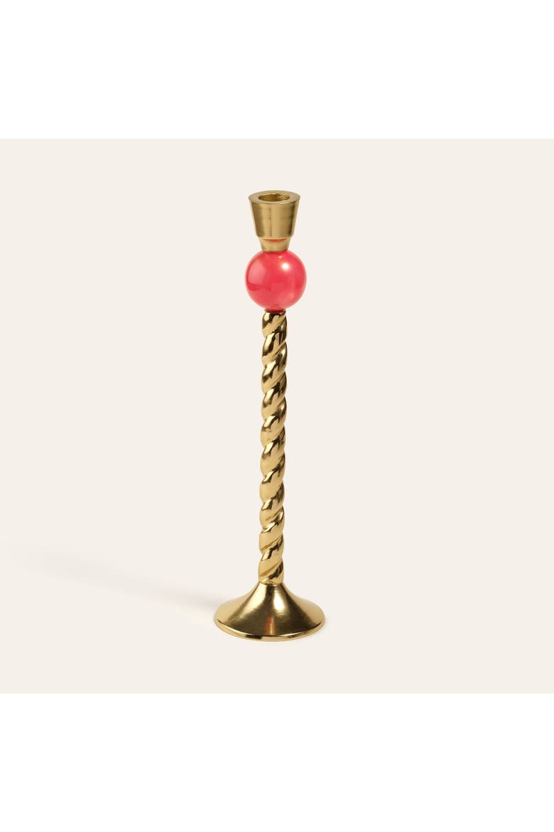 Tanda Aluminum Chandelier 3" x 3" x 12.5" Ambient Decor, Main, color, Gold - Red