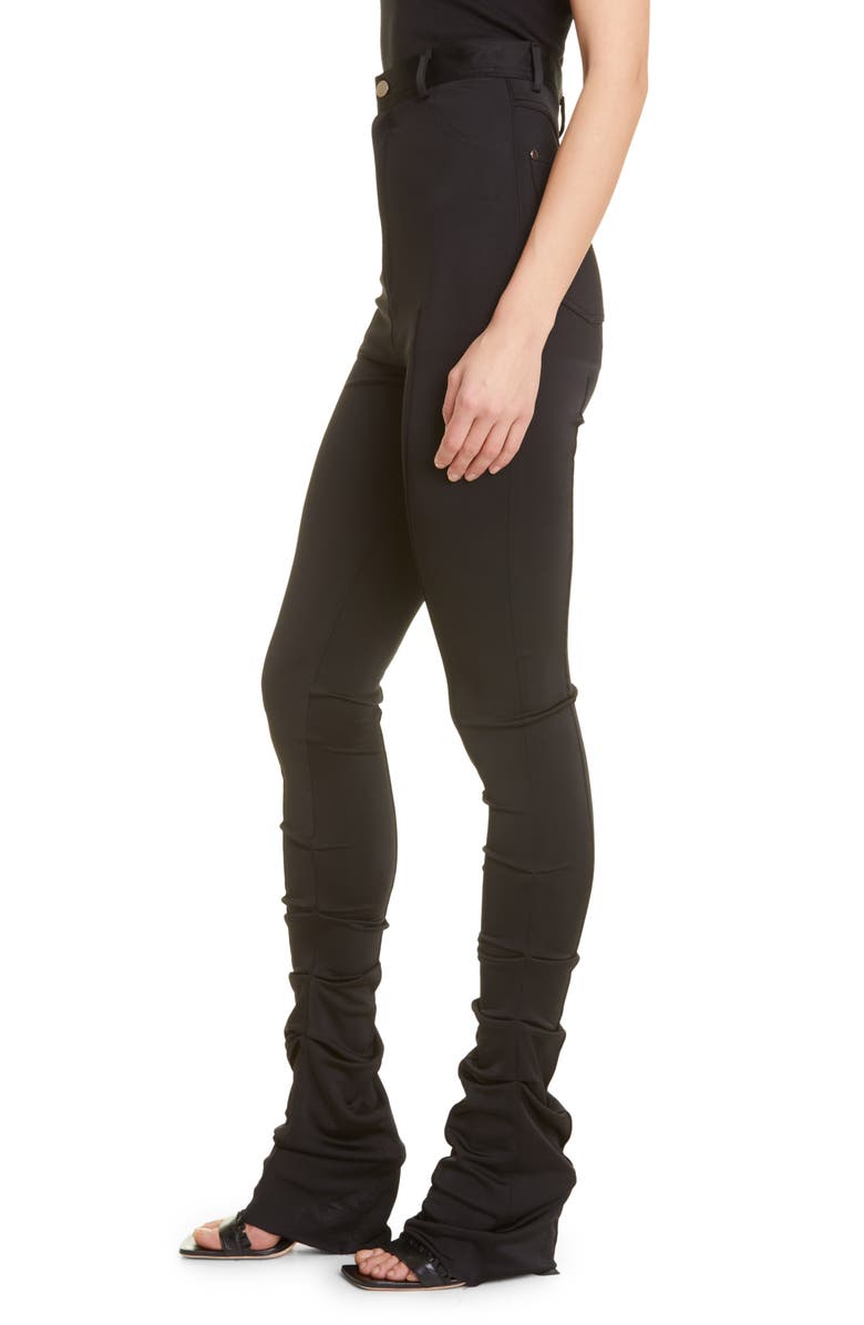 Et Ochs Jacob High Waist Fit & Flare Jersey Pants, Alternate, color, Black