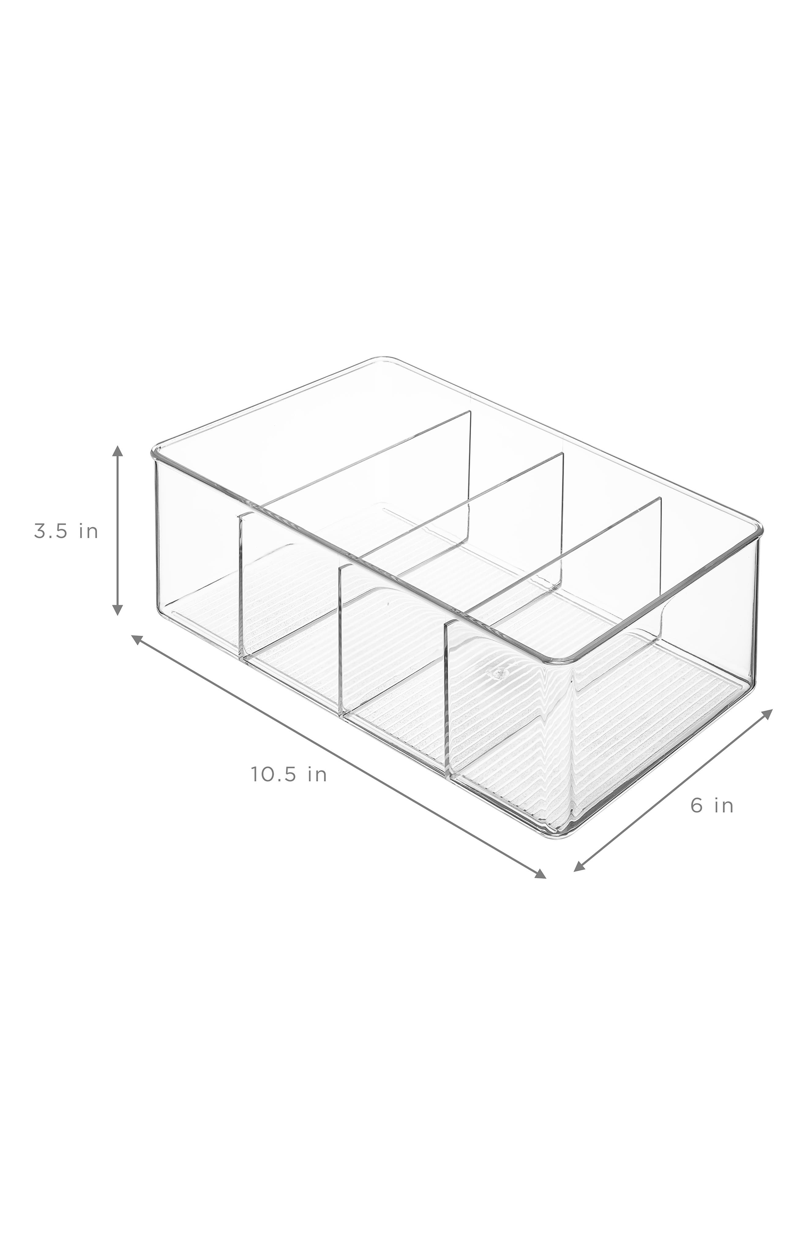 SORBUS 4-Pack Clear Divider Storage Bins | Nordstromrack