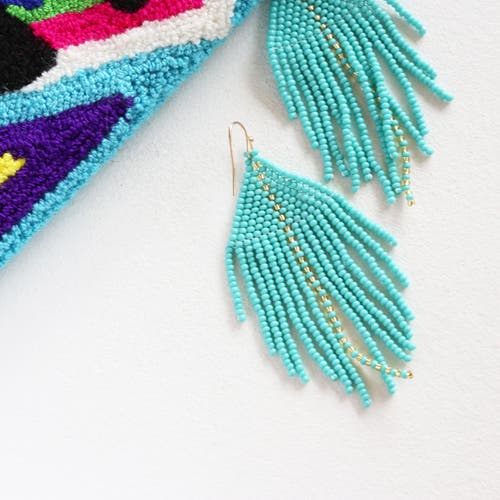 Fosterie Ola Gem Drop Earrings In Gold