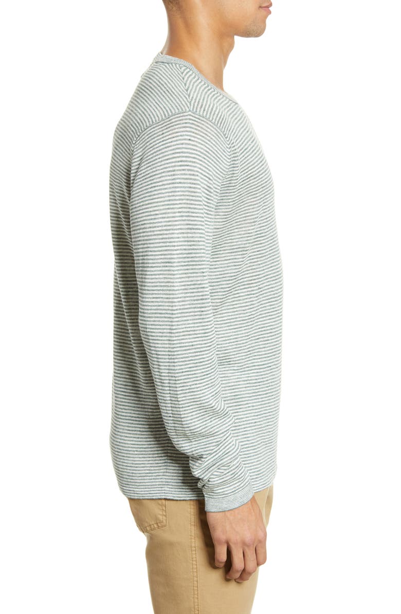 Bonobos Stripe Long Sleeve Linen T-Shirt, Alternate, color, 