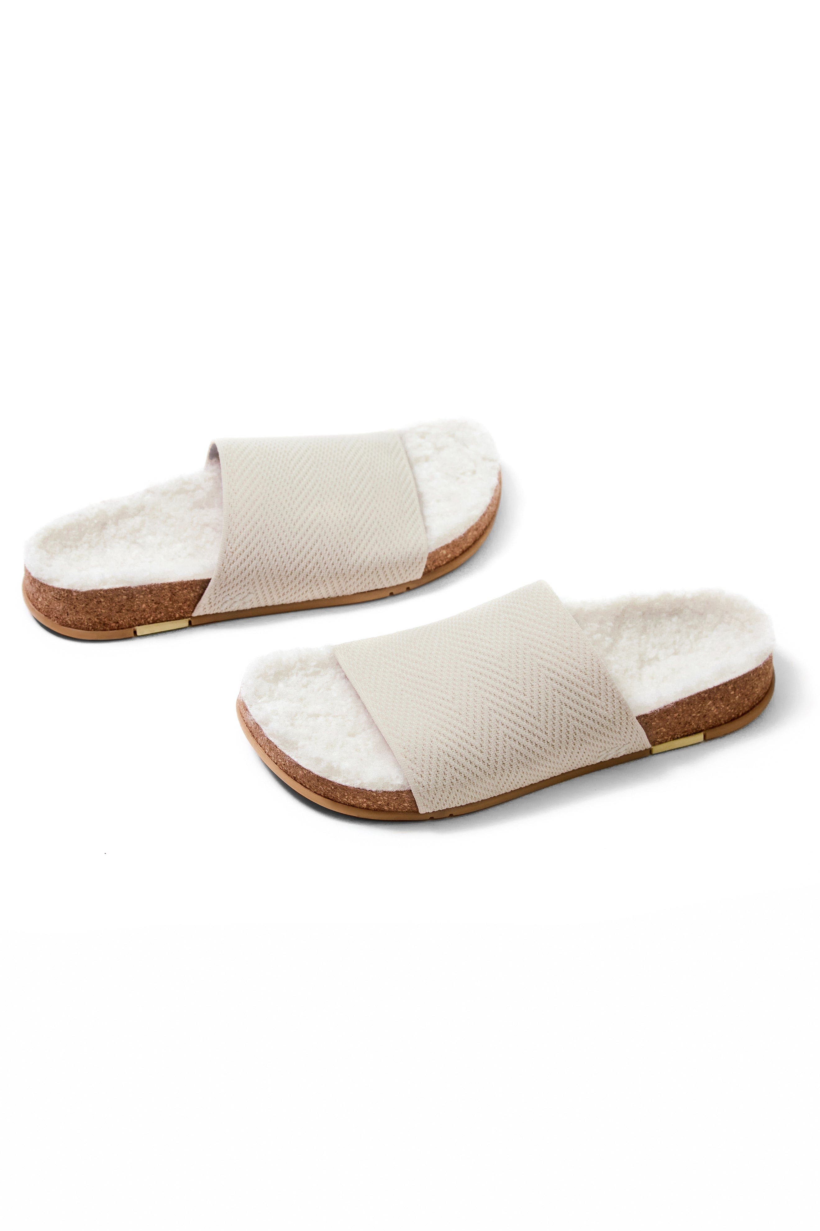 MESSAGE Cozy Shaw Slide, Alternate, color, Creme Brulee