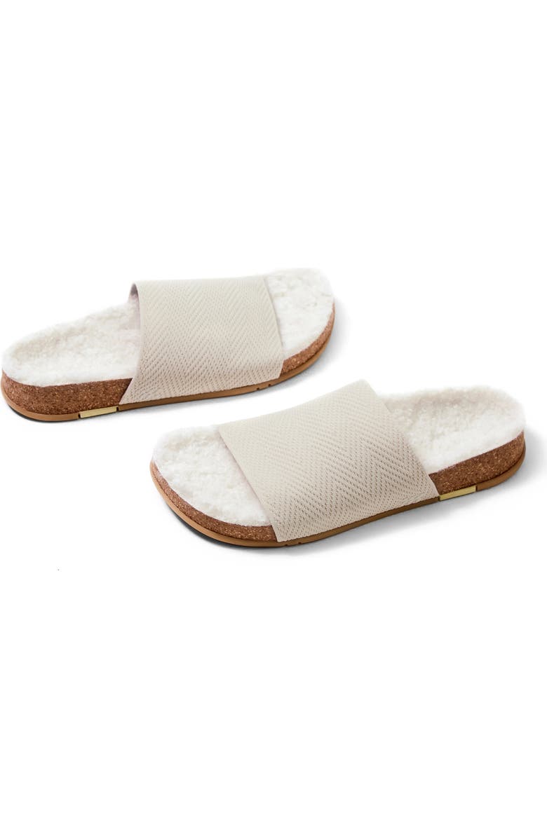 MESSAGE Cozy Shaw Slide, Alternate, color, Creme Brulee