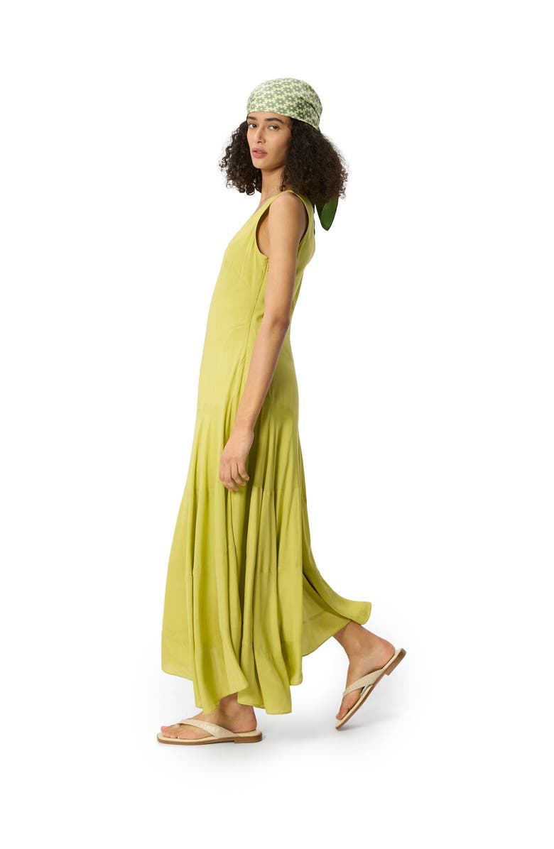 22454328 V-Neck Tiered Sleeveless Midi Dress, Alternate, color, Pale Green