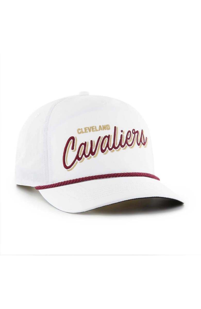 '47 Men's '47 White Cleveland Cavaliers Fairway Hitch brrr Adjustable Hat, Alternate, color, 