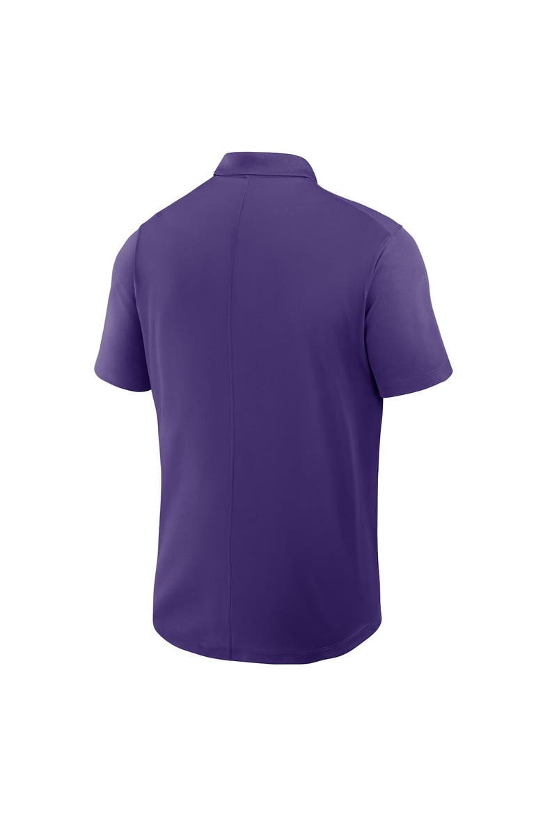 Men's Nike Purple LSU Tigers Primetime Victory Legacy Vault Logo Performance Polo, Alternate, color, Purple