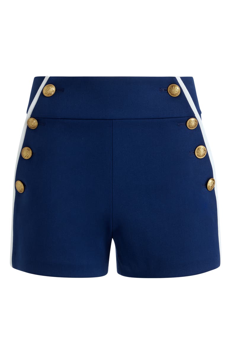 Alice + Olivia Narin Sailor Shorts, Alternate, color, Indigo