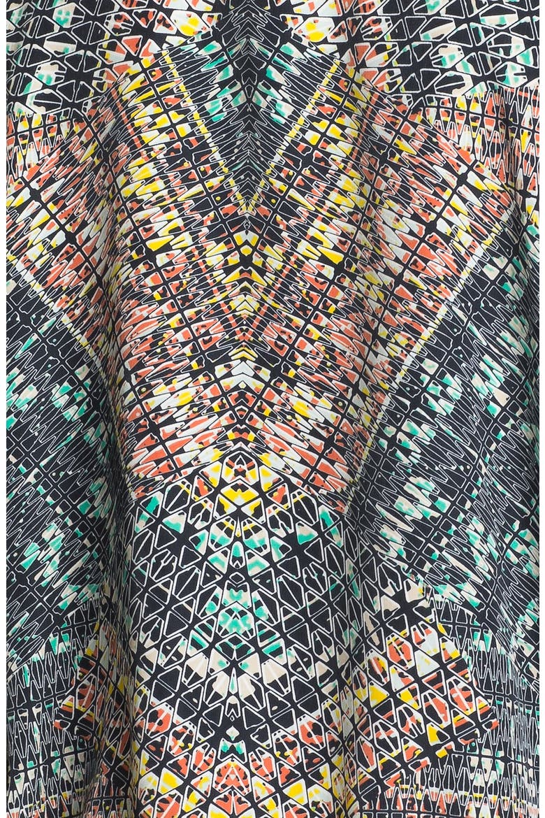Hinge® Print Baseball Jacket, Alternate, color, SMALL TRIBAL PRINT