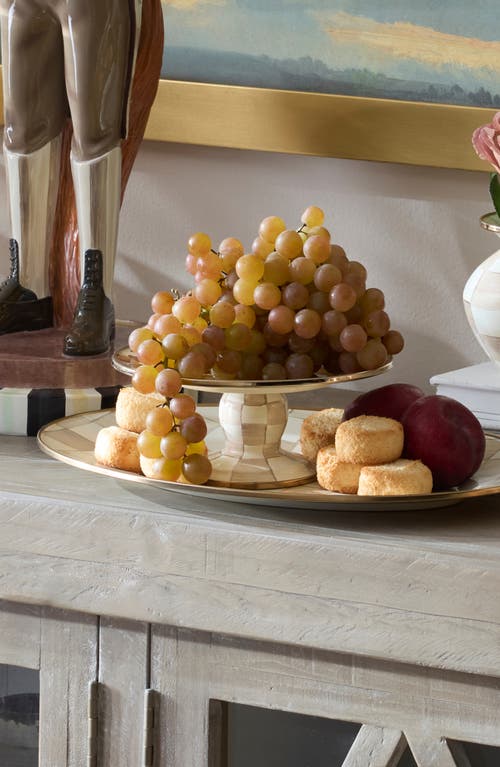 Mackenzie-childs Mackenzie Childs Wild Rose Mini Pedestal Platter In Multi